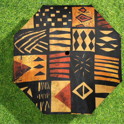 Paraguas Tribal Plegable Semiautomático: Estilo Étnico