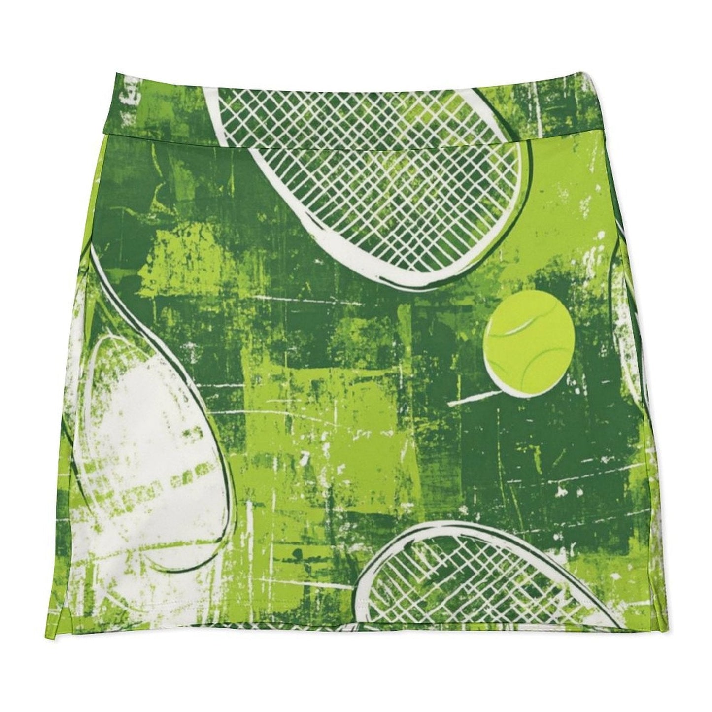 Falda Pantalón Anti-Vaciado Tenis (Verde-Amarillento): Actitud Ganadora