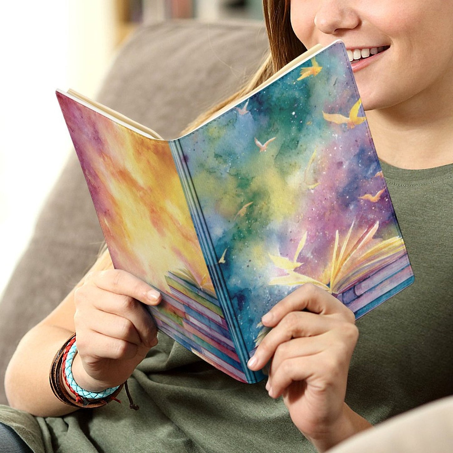Cubierta de cuaderno personalizado Lecturas (A5)