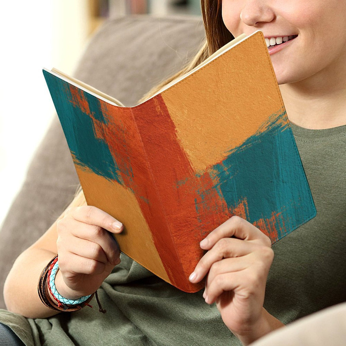 Cubierta de Cuaderno Personalizado "Esencia Abstracta" | PU Premium A5