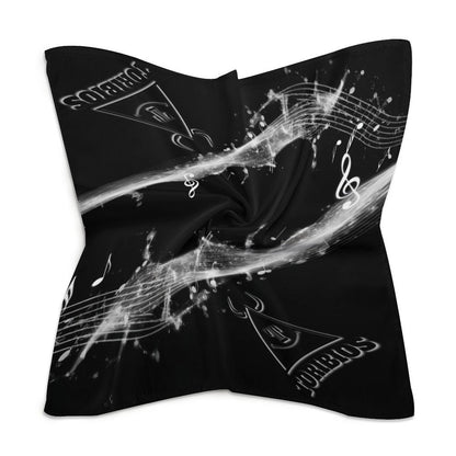 Pañuelo Toribios Estampado Integral: Diseño Musical Sedoso