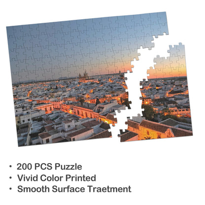 Marchena puesta de sol Puzzle 200 de piezas Rompecabezas de madera  (horizontal)