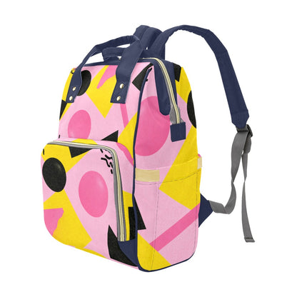 Mochila de Viaje Estampada Formas Geométricas Coloridas