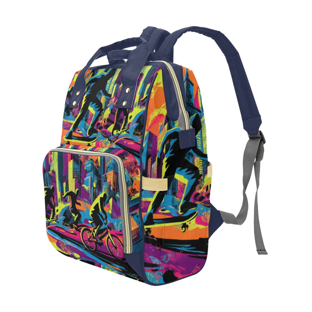 Mochila “Urban Riders” | Skaters, bikers y energía de ciudad en movimiento