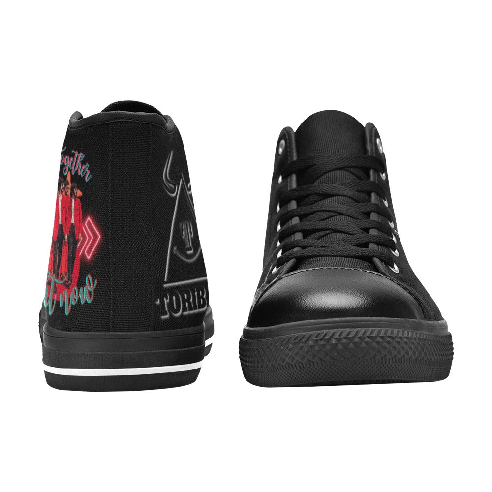 Lonas Toribios come together Zapatos de lona de caña alta para hombre