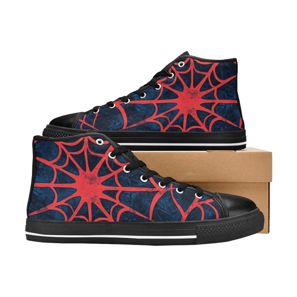 Zapatillas altas clásicas de lona Lonas Spider para hombre (modelo 017)