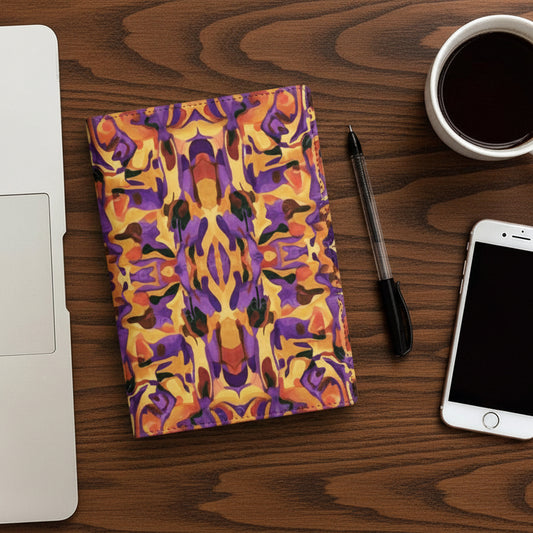 Cubierta de Cuaderno Personalizado "Fluidez Ámbar" | PU Premium A5