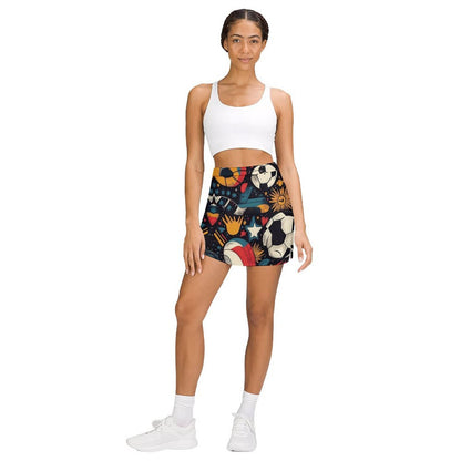 Falda pantalón anti-vaciado de corte A con bolsillo Fútbol