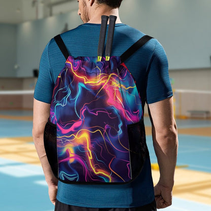 Bolsa deportiva con cordón y bolsillo para cinturón deportivo