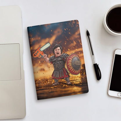 Cubierta de Cuaderno Milei Gladiador Motosierra Libertad | Personalizado POD (A5)