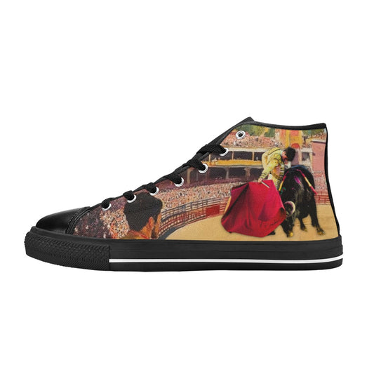 Lonas verano Martin Morilla torero Zapatos clásicos de lona de caña alta para mujer (modelo 017)