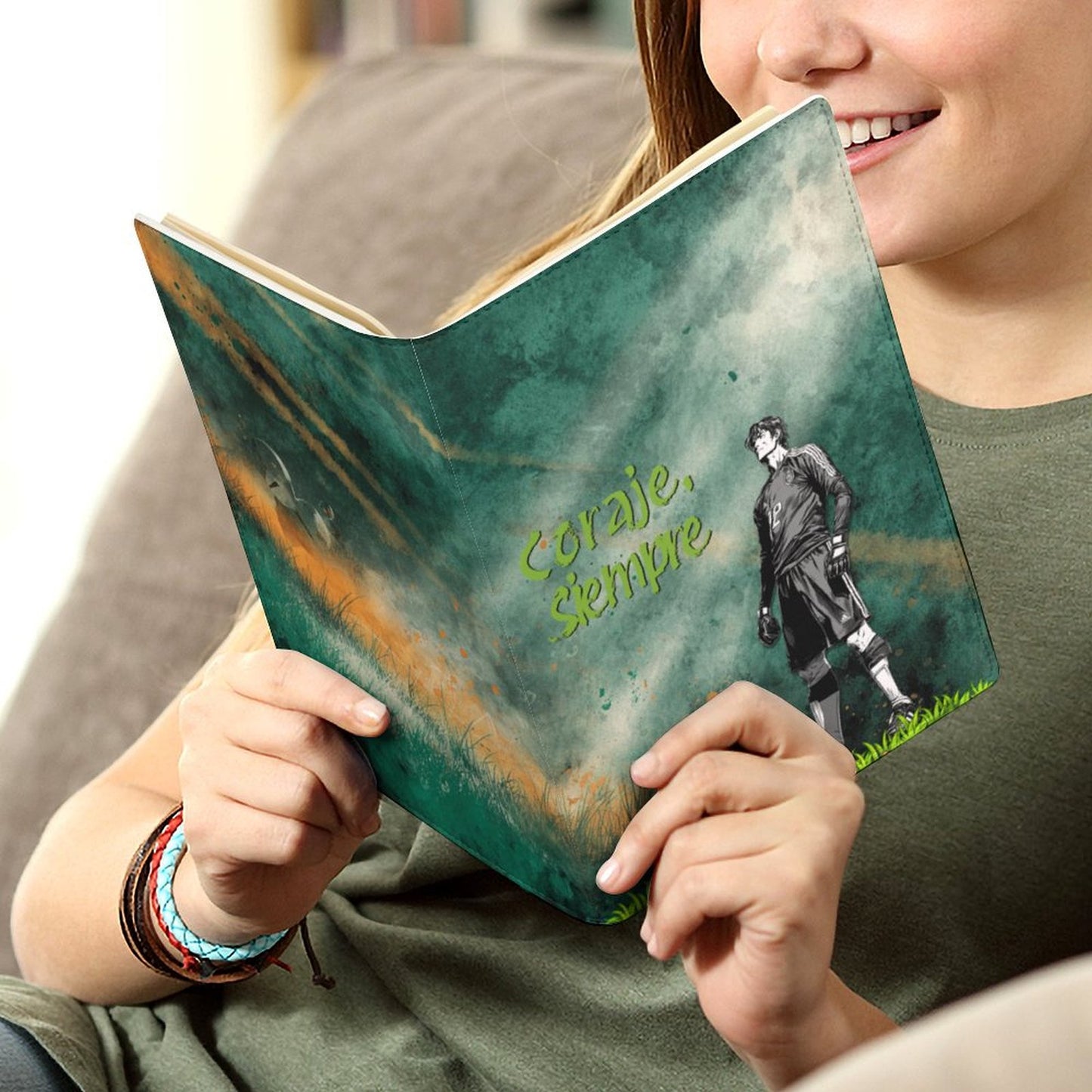 Cuaderno personalizado “Coraje, siempre” – Inspirado en la pasión y el valor del fútbol