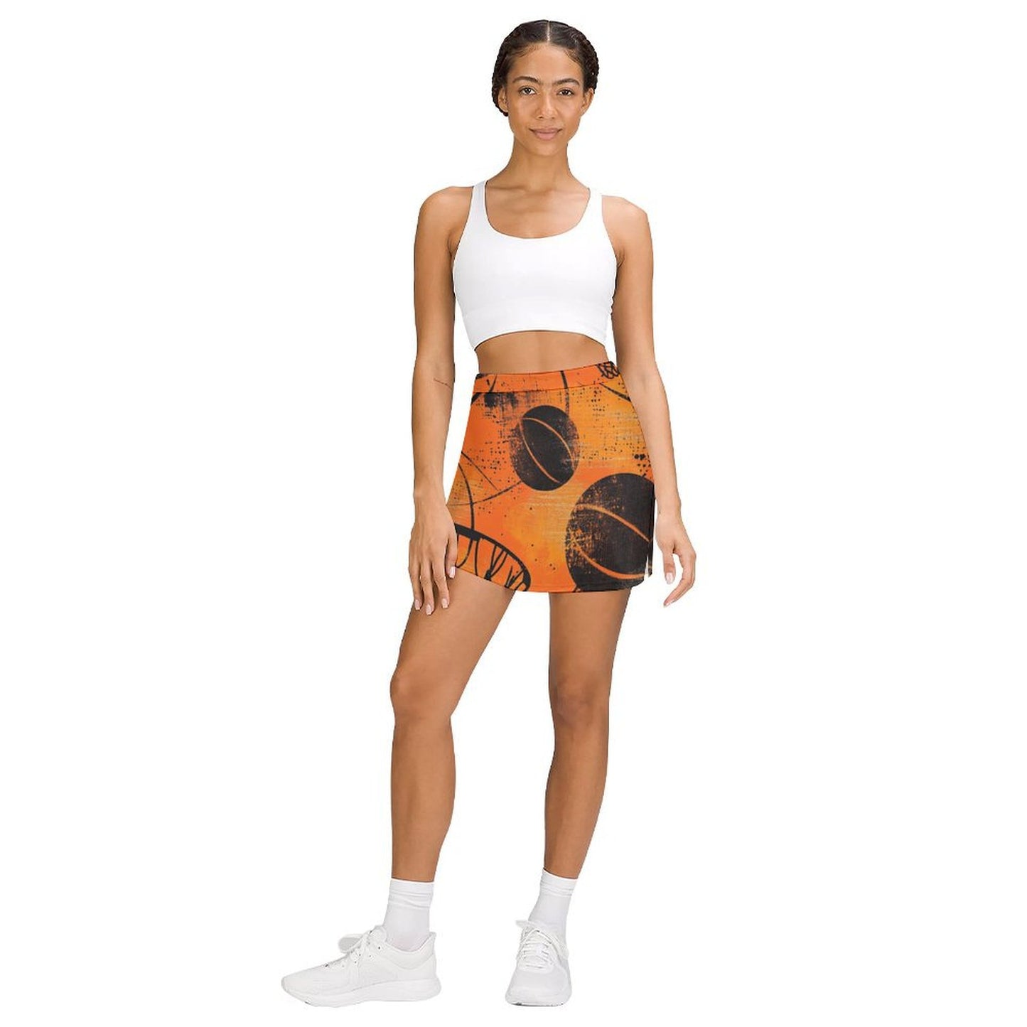 Falda Basket pantalón anti-vaciado de corte A con bolsillo
