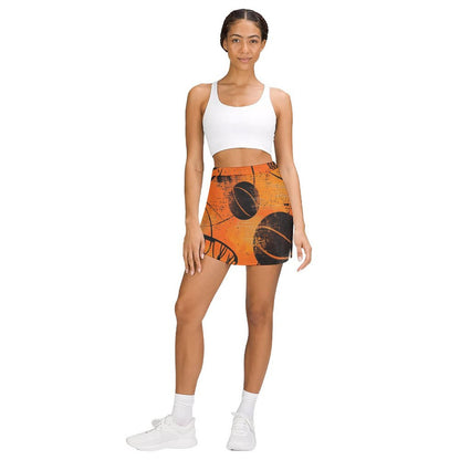 Falda Basket pantalón anti-vaciado de corte A con bolsillo