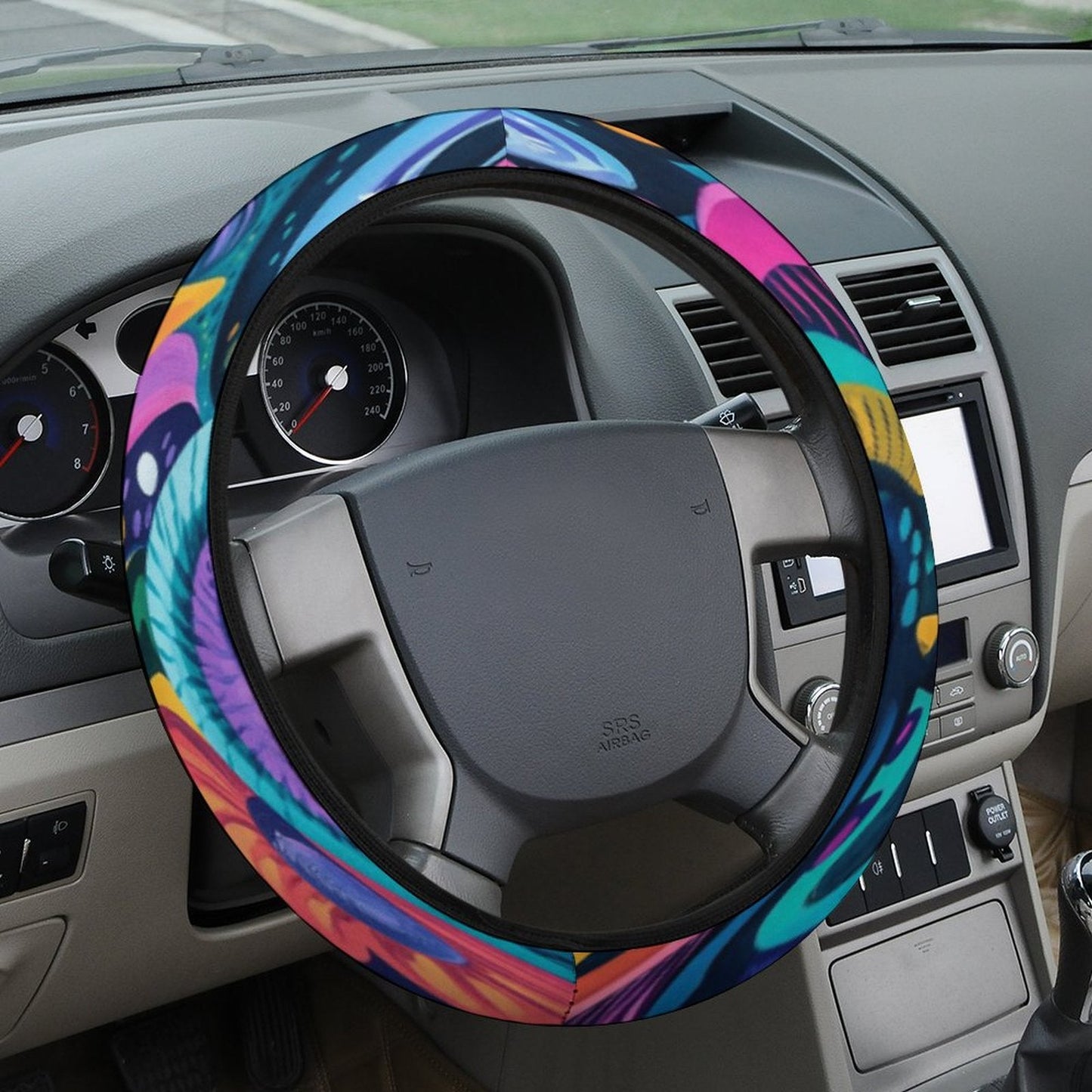 Funda para Volante Patrón de Colores: Estilo y Protección