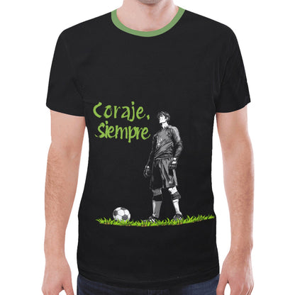 Fútbol con coraje Nueva camiseta con estampado integral para hombre (modelo T45)