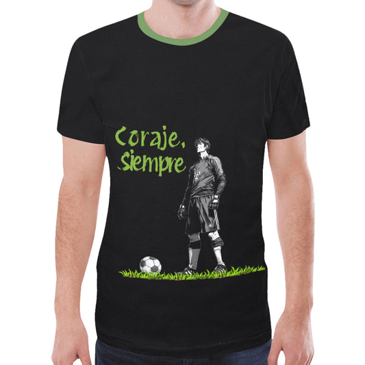 Fútbol con coraje Nueva camiseta con estampado integral para hombre (modelo T45)