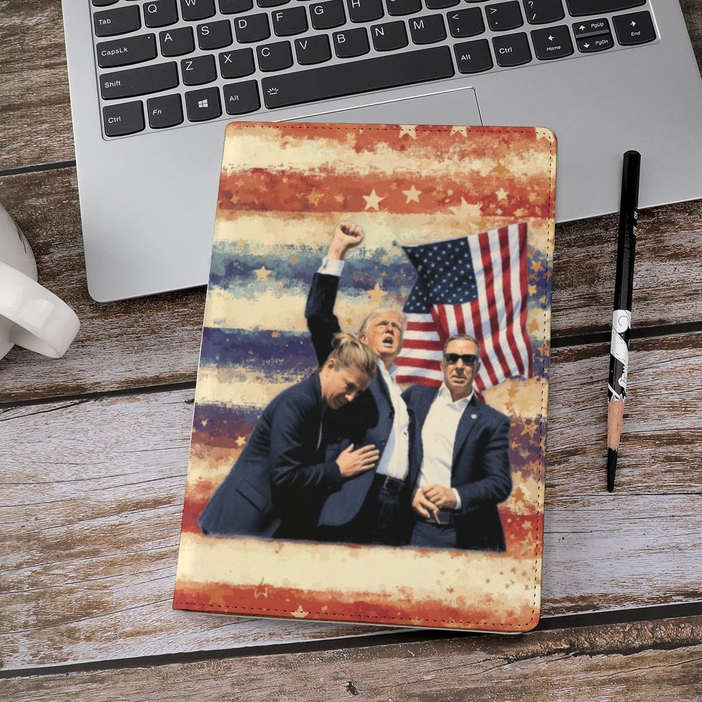 Cubierta de Cuaderno personalizado Trump Pensilvania 2024 – Edición Victory (A5)