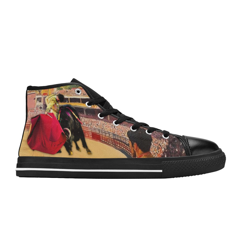 Lonas verano Martin Morilla torero Zapatos clásicos de lona de caña alta para mujer (modelo 017)