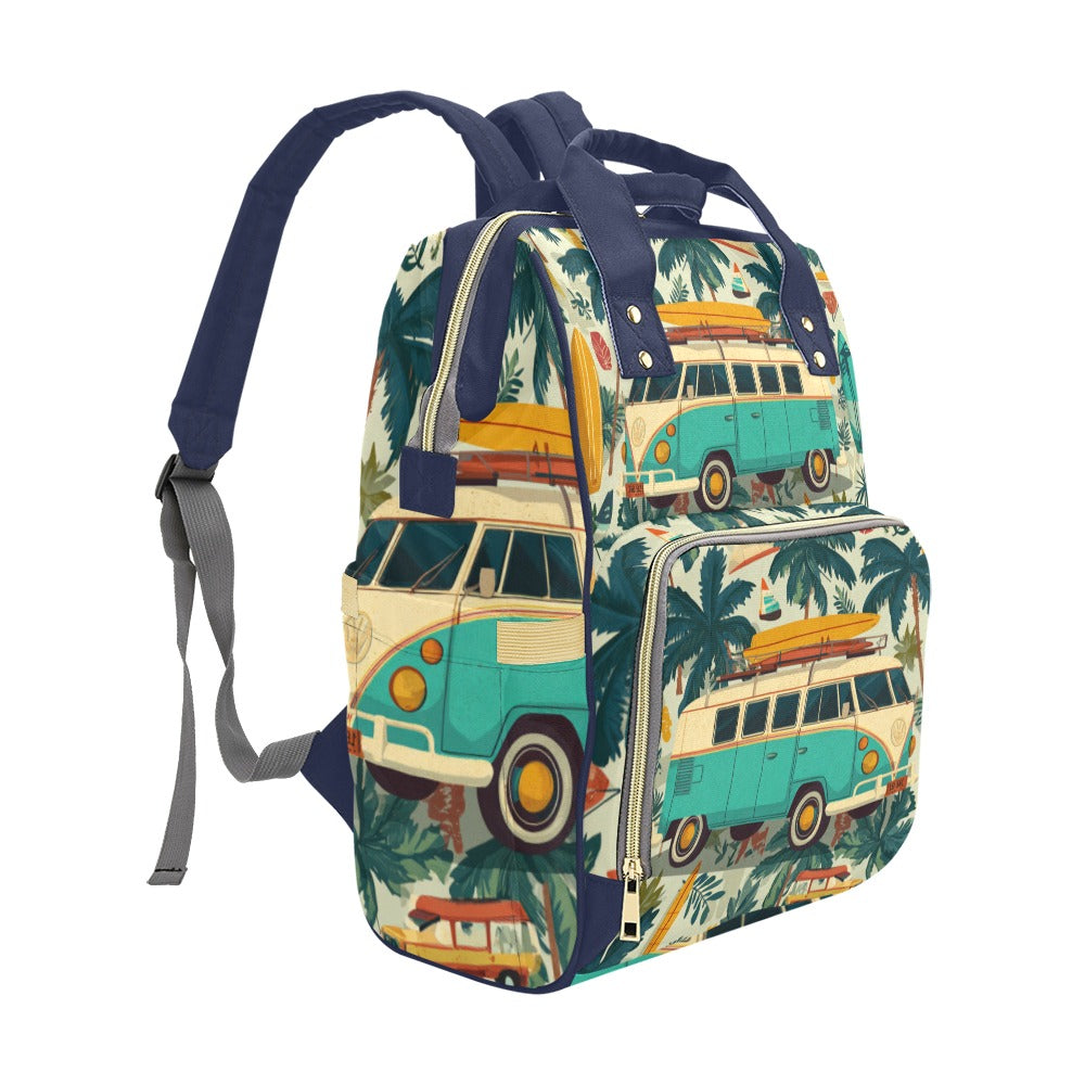 Mochila “Surf Trip” – Aventuras sobre ruedas y olas