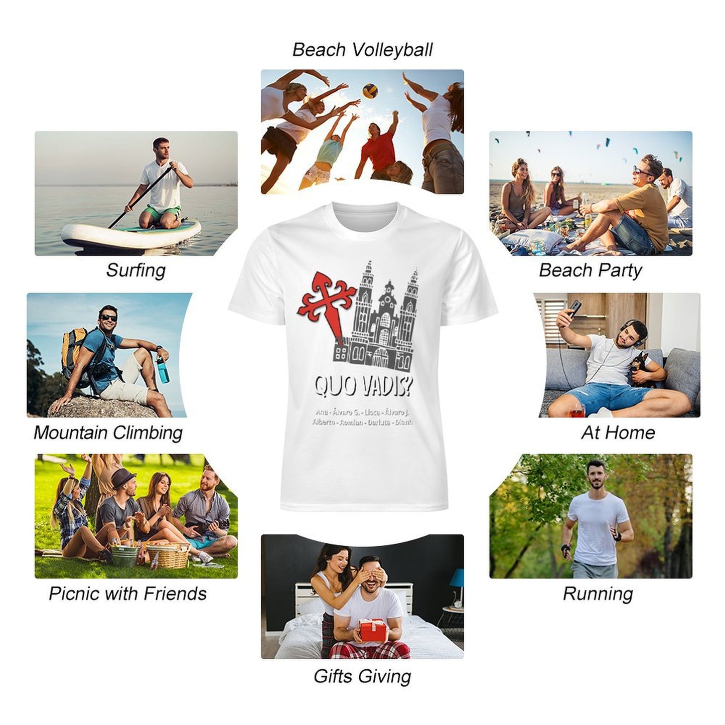 Camiseta con estampado completo
