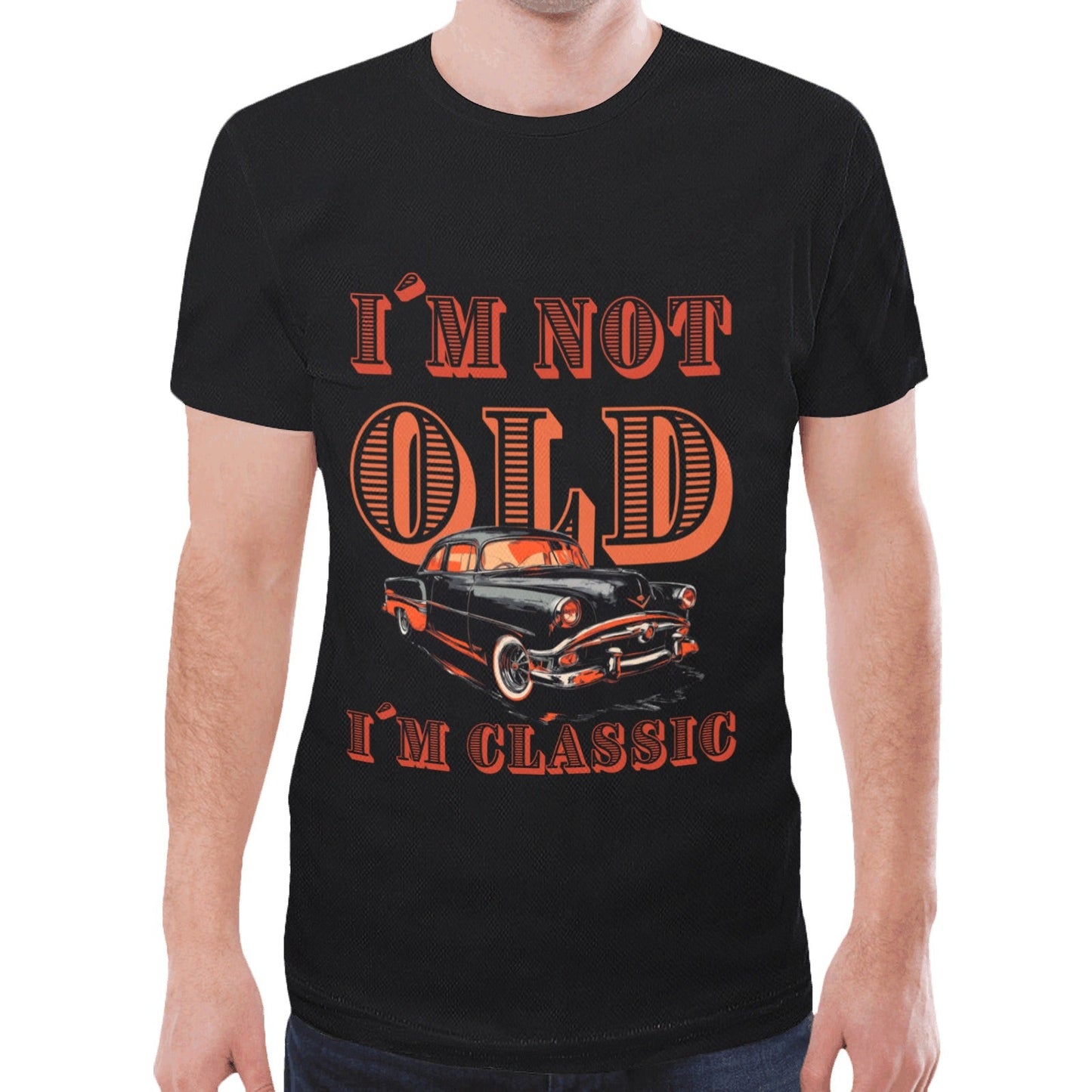 Camiseta Estampado Integral "I'm not old, I'm classic" (Hombre): Diseño T45