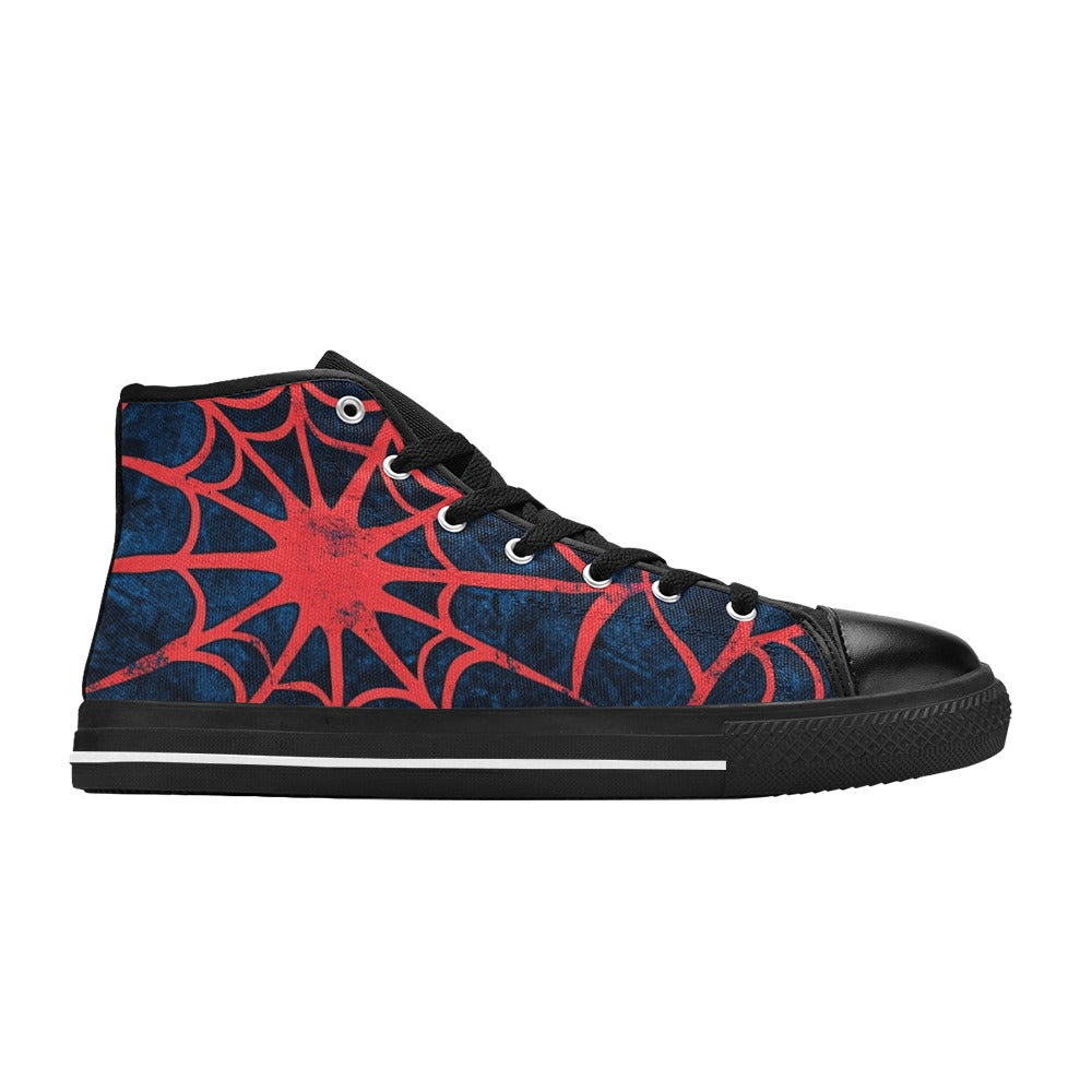 Zapatillas altas clásicas de lona Lonas Spider para hombre (modelo 017)