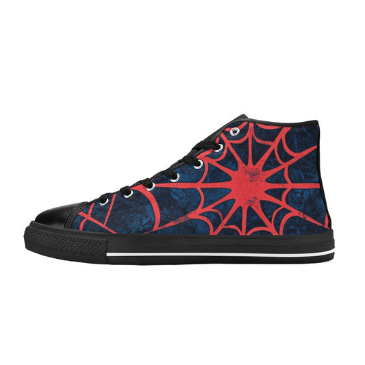 Zapatillas altas clásicas de lona Lonas Spider para hombre (modelo 017)
