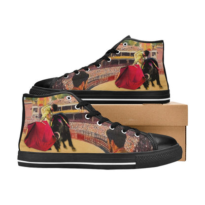 Lonas verano Martin Morilla torero Zapatos clásicos de lona de caña alta para mujer (modelo 017)