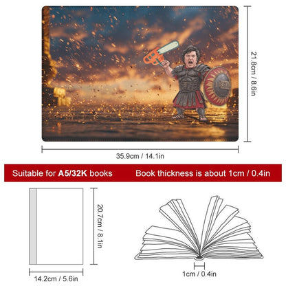 Cubierta de Cuaderno Milei Gladiador Motosierra Libertad | Personalizado POD (A5)