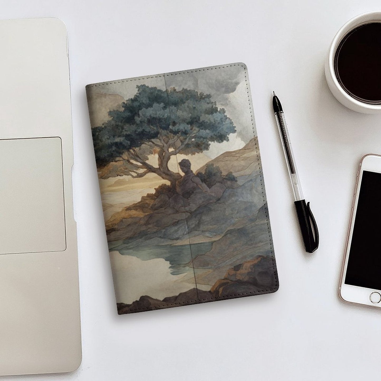 Cubierta de Cuaderno Personalizado Estoica (A5): Paz y Reflexión