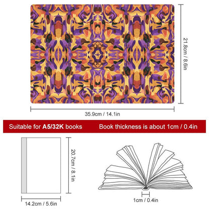 Cubierta de Cuaderno Personalizado "Fluidez Ámbar" | PU Premium A5