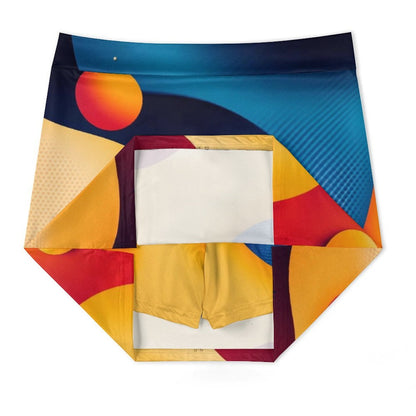 Falda Pantalón Anti-Vaciado Patrones Ovalados: Diseño Colorido