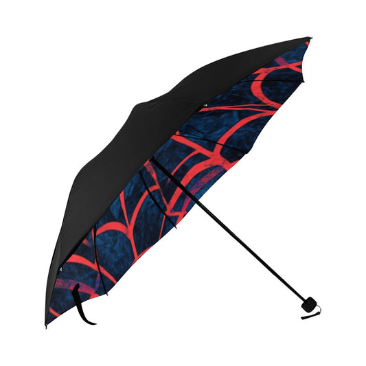 Paraguas plegable anti-UV con estampado en la parte inferior (U07)