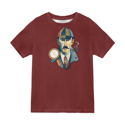 Camiseta burdeos Sherlock Holmes