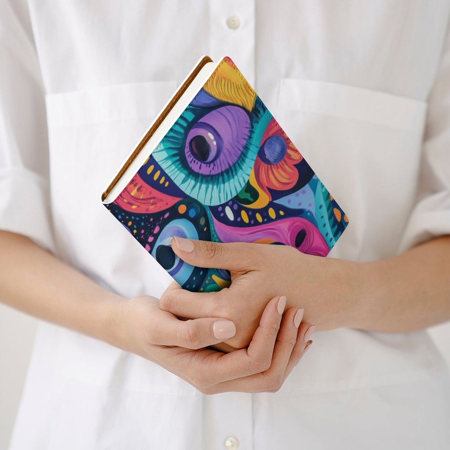 Cubierta de Cuaderno Personalizado Psicodélico (A5): Explosión de Color