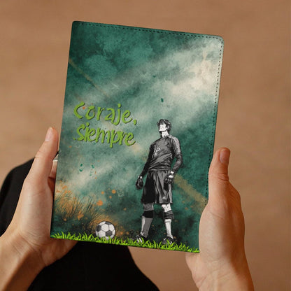 Cuaderno personalizado “Coraje, siempre” – Inspirado en la pasión y el valor del fútbol