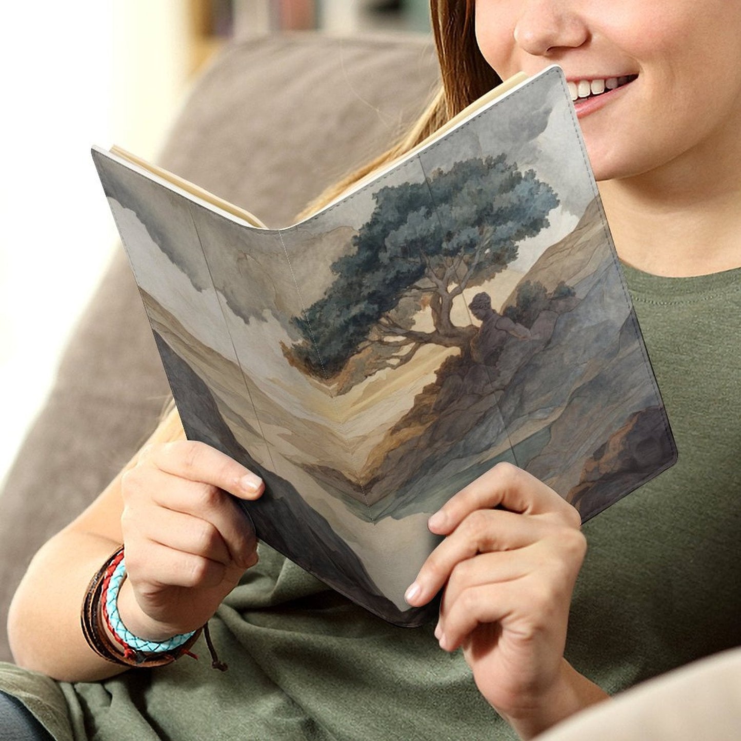 Cubierta de Cuaderno Personalizado Estoica (A5): Paz y Reflexión