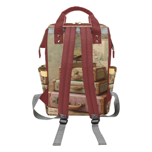 Mochila “Map Adventure” – Diseño Vintage con Mapas y Espíritu Aventurero