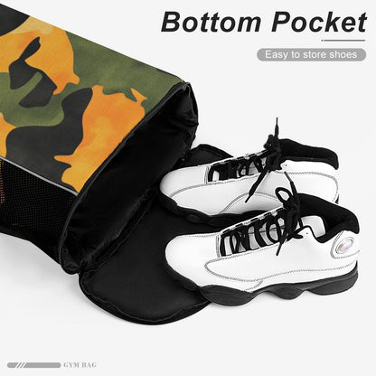 Bolsa deportiva con cordón y bolsillo para cinturón deportivo