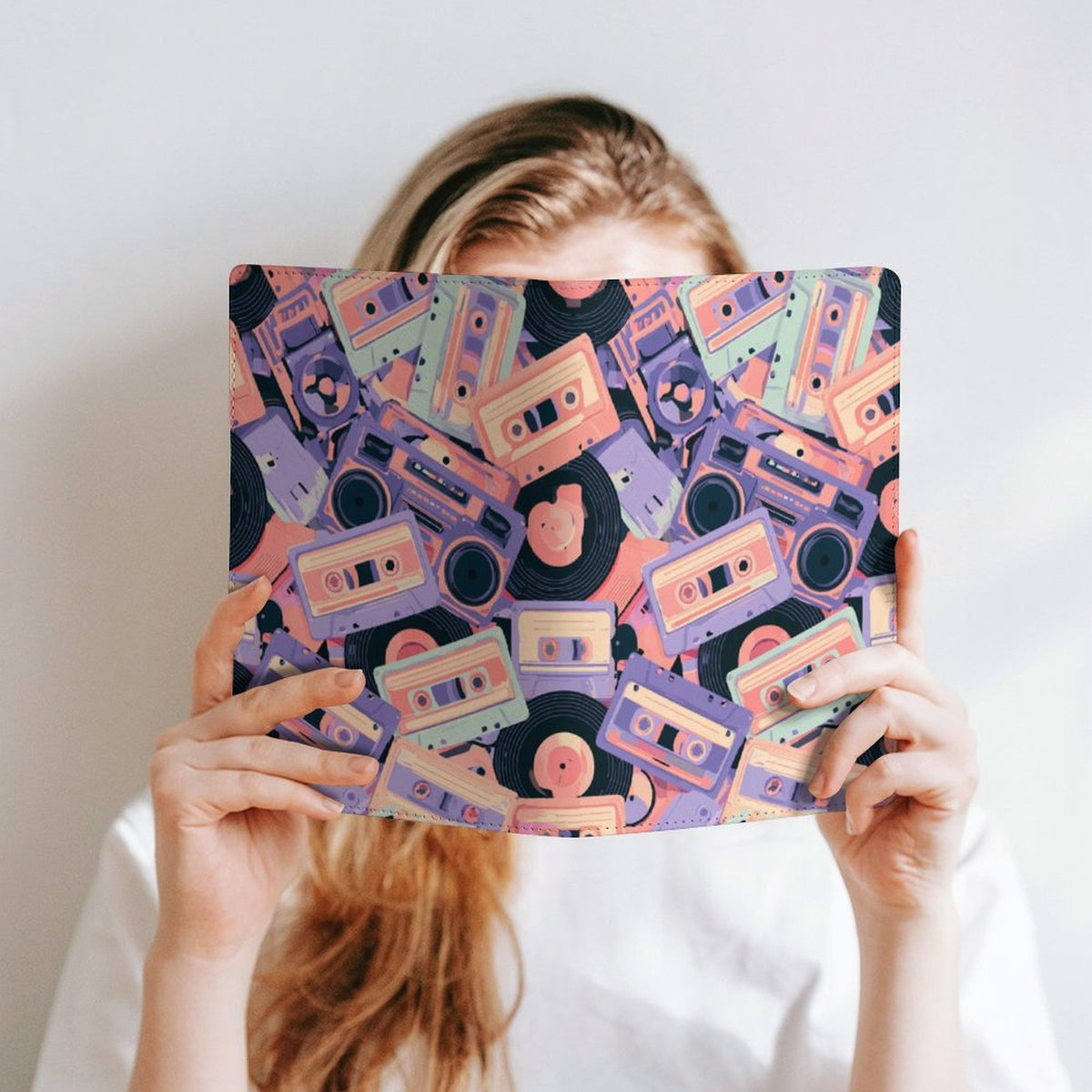 Cubierta de Cuaderno Personalizado "Ritmo Ochentero" | PU Premium A5