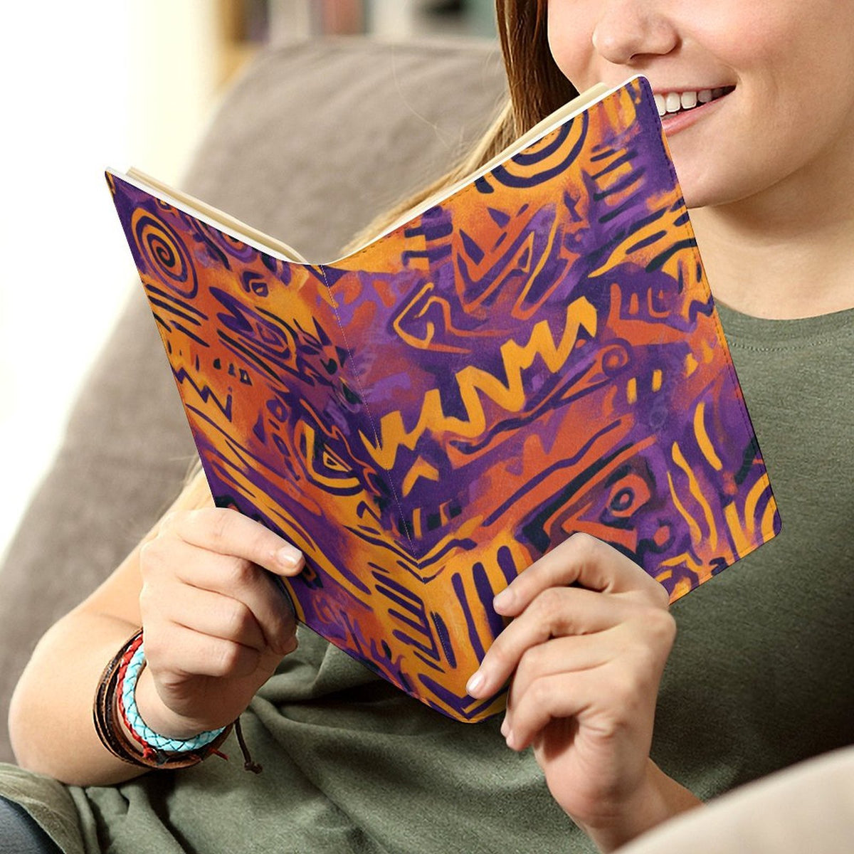 Cubierta de Cuaderno Personalizado "Tribal Vibe" | PU Premium A5