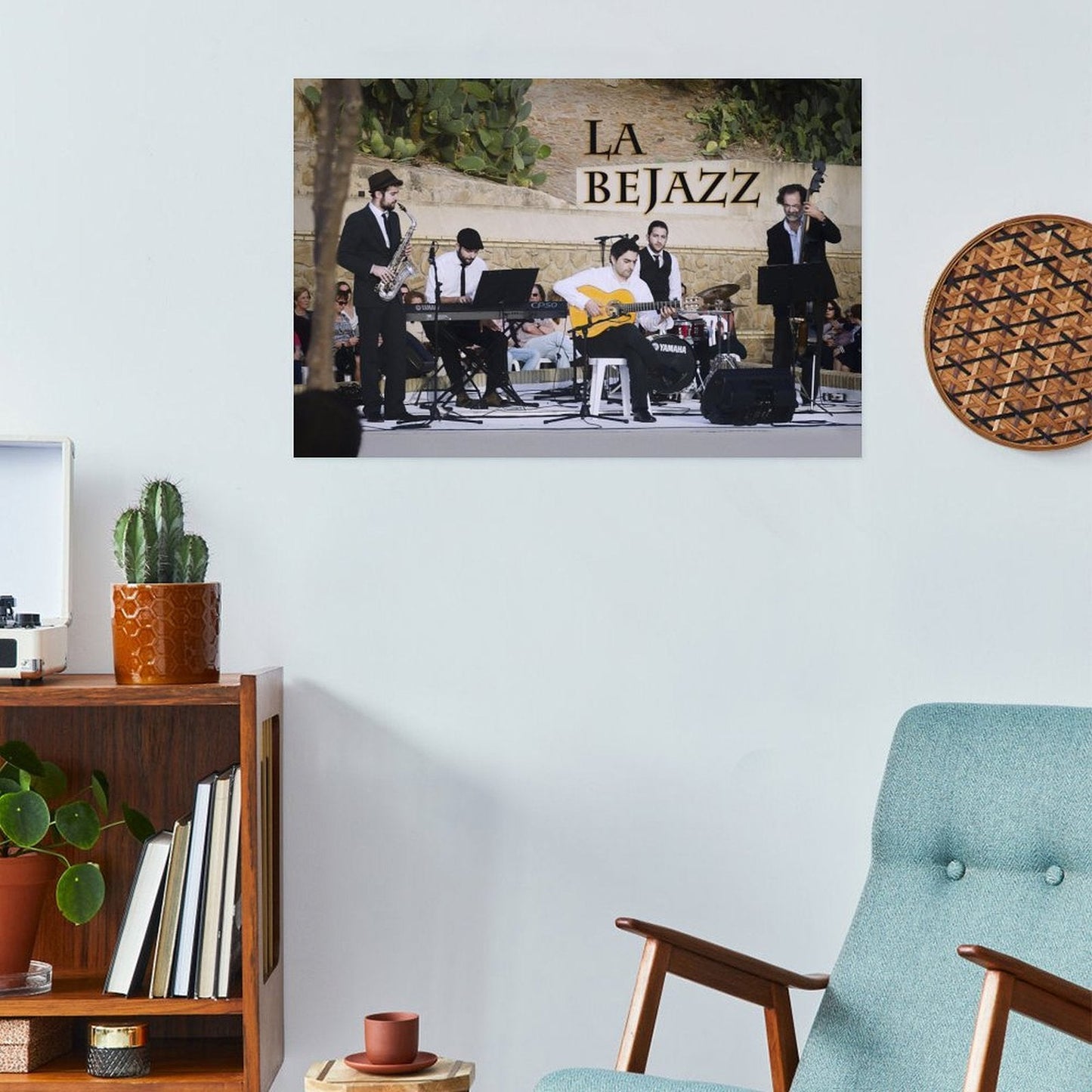 Póster Autoadhesivo "La Bejazz": Arte y Música en tus Paredes