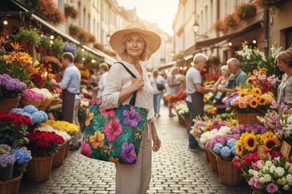 Bolsa “Hibiscus Breeze” — Estilo tropical con flores de hibisco