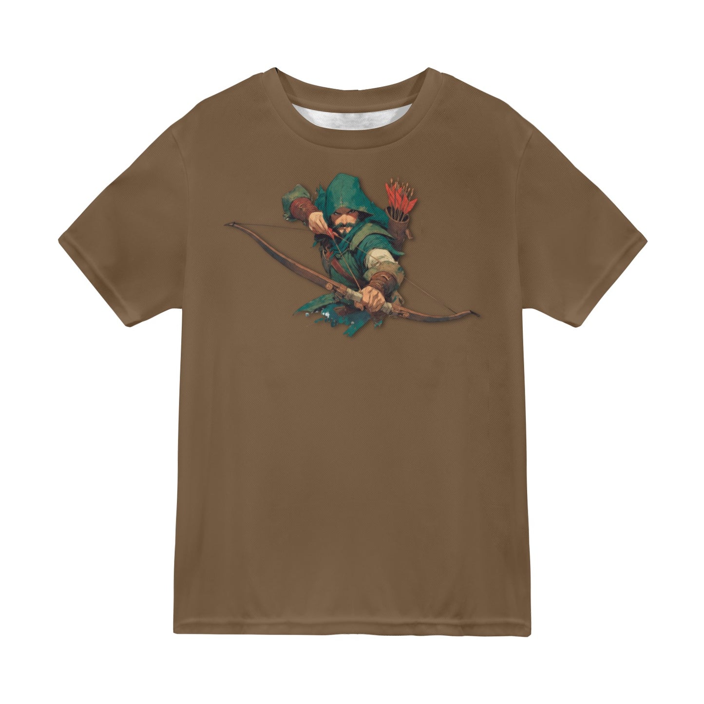 Robin Hood camiseta MARRÓN New All Over Print T-shirt for Men (Model T45)