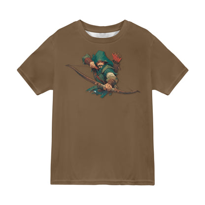 Robin Hood camiseta MARRÓN New All Over Print T-shirt for Men (Model T45)