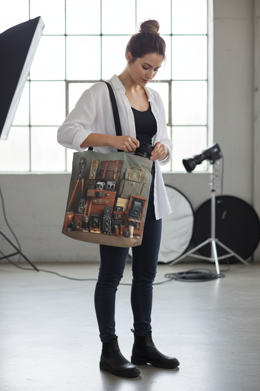 Bolsa “Photo Explorer” — Diseño creativo para amantes de la fotografía