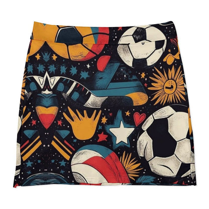 Falda pantalón anti-vaciado de corte A con bolsillo Fútbol