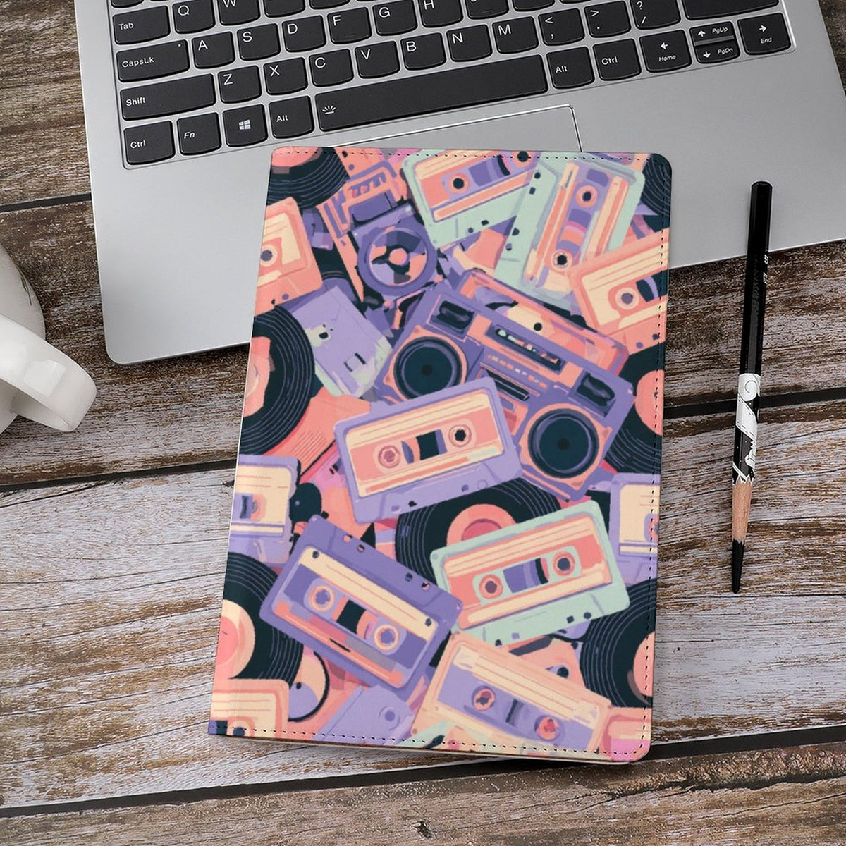 Cubierta de Cuaderno Personalizado "Ritmo Ochentero" | PU Premium A5
