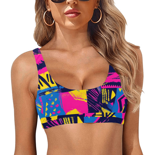 Sujetador deportivo grafiti Sport Bikini Top